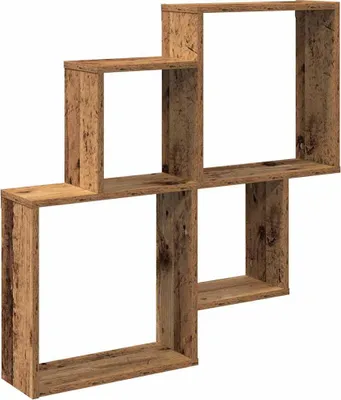 Obrázok produktu pre vidaXL Nástenná polička vzhľad starého dreva 80x15x78,5 cm materiál na báze dreva