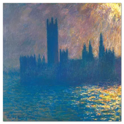 Zdjęcie produktu dla Giallobus - Sejm - Claude Monet - 50D x 50S cm - Obraz - Szkło akrylowe