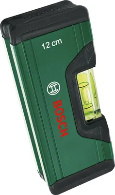 Produktbild von Bosch Wasserwaage 12cm (kompakte Mini-Wasserwaage; präzises Ausrichten mit fluor