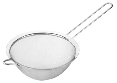 Feinmaschiges Edelstahlsieb 20 cm mit langem Griff
