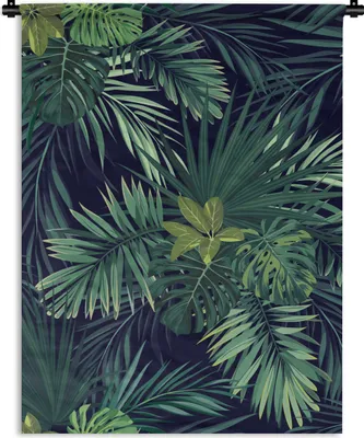 Produktbild von MuchoWow® Wandteppich Wandbehang Dschungel - Muster - Laub - Jungen - Mädchen - Kinder 60x80 cm Tapisserie Dekoration Wandtuch - Decke - Wandtücher - Wohne