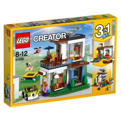 Zdjęcie produktu dla LEGO Creator Modular Modern Home, Zestaw do budowania, 8 lat(a), 386 szt., 740 g