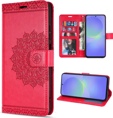 Produktbild von Hülle für Samsung Galaxy A36/ A56 Handy Tasche Case Schutzhülle Schale Etui BF Rot
