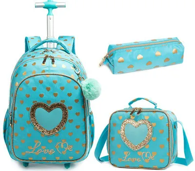 Trail Maker 6-in-1 Rucksack Set Für Mädchen – Mit Lunchbag, Federmäppchen, Scrunchies & Schlüsselanhänger