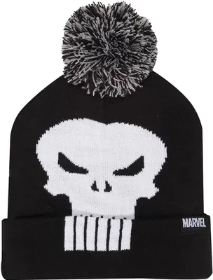 Image de Marvel Comics Punisher Bonnet Pom Noir Crâne