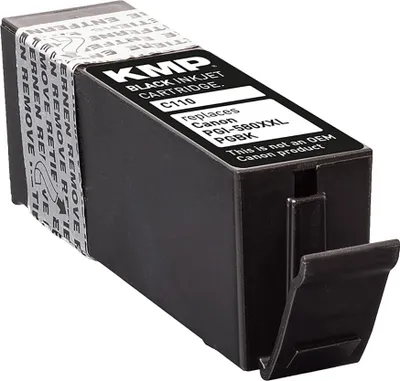 Produktbild von KMP Tintenpatrone passend für Canon 580PGBKXXL Black 1970C001