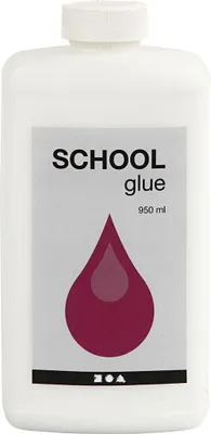 Produktbild von Creativ Company Schulkleber weiß 950 ml für Basteln und Papier