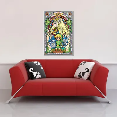 Immagine prodotto di The Legend of Zelda - Stained Glass - Poster del videogioco - dimensioni 61x91,5 cm