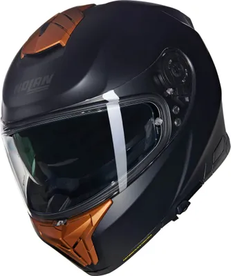 Produktbild von Nolan N80-8 Classico Nobile N-Com Helm, schwarz matt/ocker, L (60)