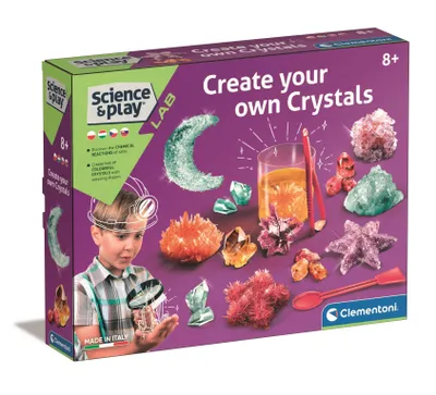 Immagine prodotto di Laboratorio per bambini Clementoni Galileo - Realizzare cristalli glitterati 104950216