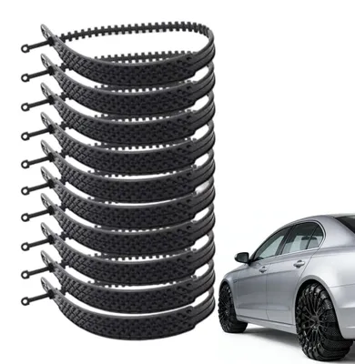 Produktbild von Elzusha – Verstellbare Schneeketten für Autos (10 Stück)