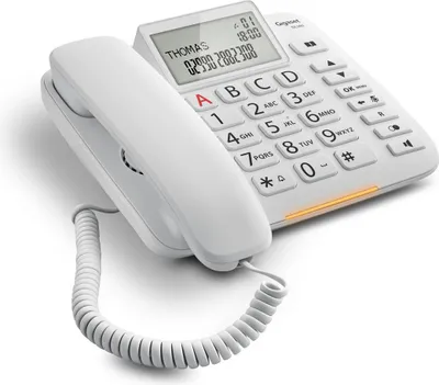 Immagine prodotto di Gigaset DL380 Telefono analogico Bianco Identificatore di chiamata