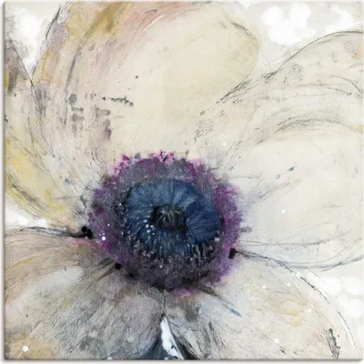 Produktbild von ARTland Leinwandbild Blumenfluss II Größe: 50x50 cm