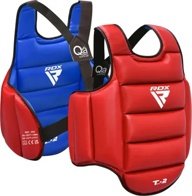 Image de RDX Sports T2 Plastron de Boxe Protection MMA Pro Advance Corps Chest Protector Garde Armour Petit(Réversible) - L/XL