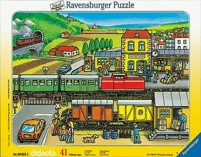 Produktbild von Bahnfahrt, 41 Teile Rahmenpuzzle