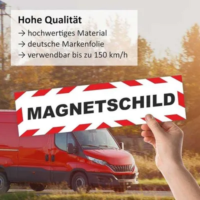 Produktbild von Famanu Notsignalbord Magnetisch - Sicherheit Angeben - 30 x 8 cm