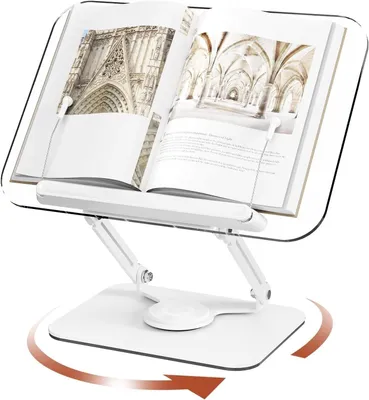 Image de Support de livre réglable avec rotation à 360°