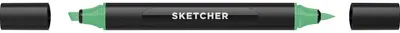 Produktbild von Molotow Twinmarker Sketcher brush+chisel G 360 smaragd mittel