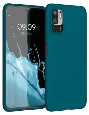 Produktbild von kwmobile Handyhülle für Xiaomi Redmi Note 10 5G Hülle - TPU Case - Kabelloses Laden - Schutzhülle Cover in Karibikblau