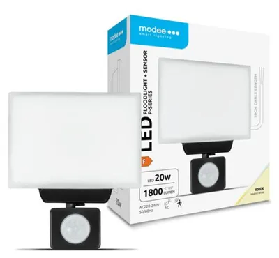 Obrázok produktu pre Modee LED svietidlo na stenu 20W 4000K 1800 lumenov so senzorom