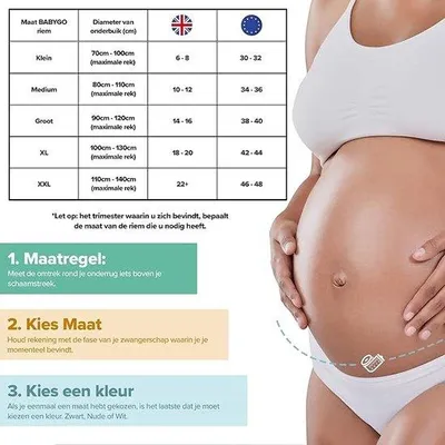 Produktbild von Famanu Schwangerschaftsband - Atmungsaktive Unterstützung für Schwangere XL