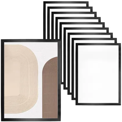 Imagen del producto de Juego de 10 marcos magnéticos para fotos, tamaño 30x40 cm