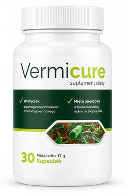 Zdjęcie produktu dla Vermicure – wspomaganie trawienia i codziennej równowagi – 30 kapsułek