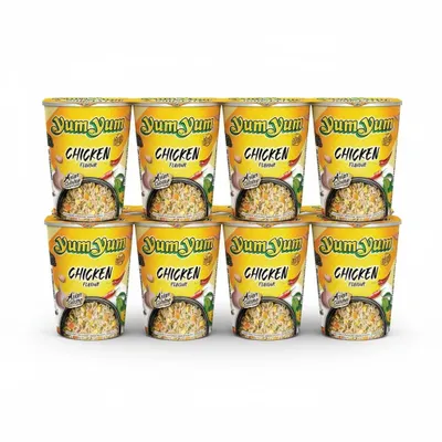 Produktbild von 8er-Pack Yum Yum Instantnudeln Huhn CUP 70g