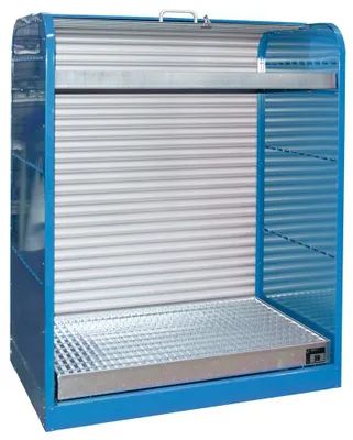 Produktbild von Bauer Gefahrstoff-Rollladenschrank RSG-3, lackiert, Lichtblau
