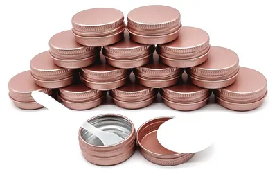 Imagen del producto de Latas de aluminio 15 piezas - Contenedor de 15 ml - Tapa de rosca - Ligero - A prueba de fugas - Aluminio de alta calidad - Latas de almacenamiento
