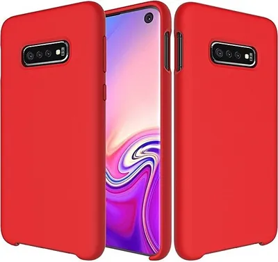 Produktbild von Silicone Hülle für Samsung Galaxy S10 - Rot KP10988