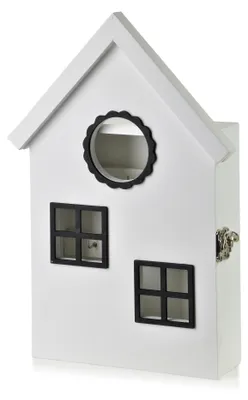 Obrázek produktu pro Schránka na klíče MDF STACY Domek 20 x 6 x 29,5 cm, vícebarevná, 1 ks