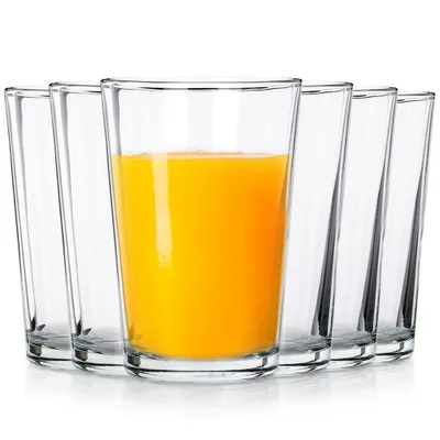 Image de Six verres 200 ml : Verre épais et transparent pour boissons