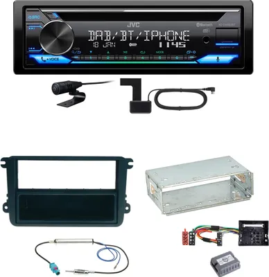 Produktbild von JVC KD-DB922BT Bluetooth DAB Einbauset für Golf 5 6 Passat 3C CC B7 Touran
