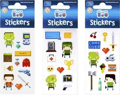 Produktbild von Pixel Spiel Aufkleber Boo 471545