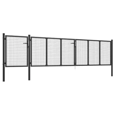 Immagine prodotto di Cancello da giardino in acciaio 500×75 cm antracite