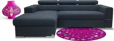 Immagine prodotto di Divano ad angolo Divano a L design tappezzeria moderna tessile funzione letto tessuto box letto