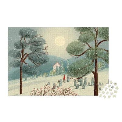 Immagine prodotto di Janod Art Puzzle Paesaggio invernale fiabesco 1500 pezzi