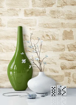 Produktbild von NEWROOM Tapete Beige Vliestapete Mauer - Ziegelstein Modern Creme Stein Backstein Loft Mauerwerk
