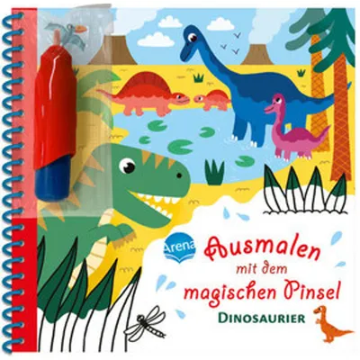 Image de Coloriage avec le pinceau magique. Dinosaures