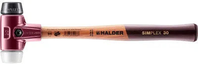 Productafbeelding van Halder Schonhammer, diameter 30 mm, 335 g, Simplex met slagpen, superkunststof, wit - 3027030