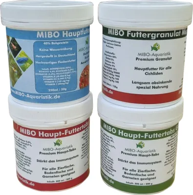 Produktbild von MIBO Aquarium Hauptfutter 4er-SparSet