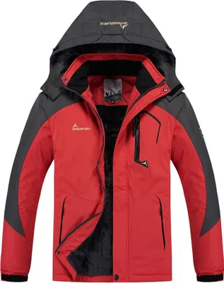 Produktbild von Warme Outdoor-Winterjacke, Herrenmantel mit abnehmbarer Herrenjacke mit Kapuze und Reißverschluss