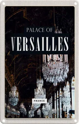 Produktbild von vianmo Blechschild 18x12 cm Palace of Versailles France Schloss Bildmotiv Reisemotiv Abenteuer Reisen Urlaub