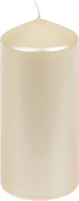 Produktbild von Stumpenkerzen "Edelglanz" Champagner 130/57 mm, 12 Stück Steinhart Kerzen in RAL-Kerzen Güte Qualität