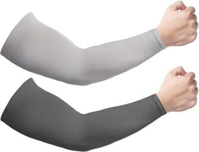 Produktbild von 2 Paar kühlende Armstulpen mit UV-Schutz für Damen und Herren, UPF 50+ Armschutz