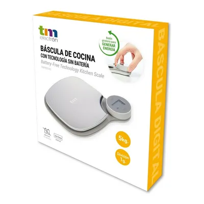 Image de Balance de cuisine TM Electron Gris 5 kg (171 x 184 x 31,5 mm)
