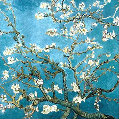 Obrázok produktu pre Diamond Painting 30x30 cm, Van Gogh Kvety, DIY 5D Vyšívanie, Kreatívna Nástenná Dekorácia