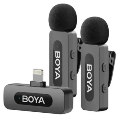 Obrázek produktu pro BOYA BY-V2 (V2.0), Mikrofon se sponou, 20 - 16000 Hz, 80 dB, Bezdrátový, Lightning, 100 m