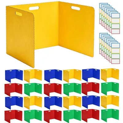 Büro-Sichtschutz, 12/24 Stück, klappbar, 43x30 cm, ABS